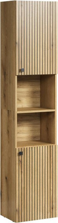 Trendteam Hochschrank Pure Bliss in Artisan Eiche mit gefrästen Rillen, B/H/T: 40 x 186 x 31 cm