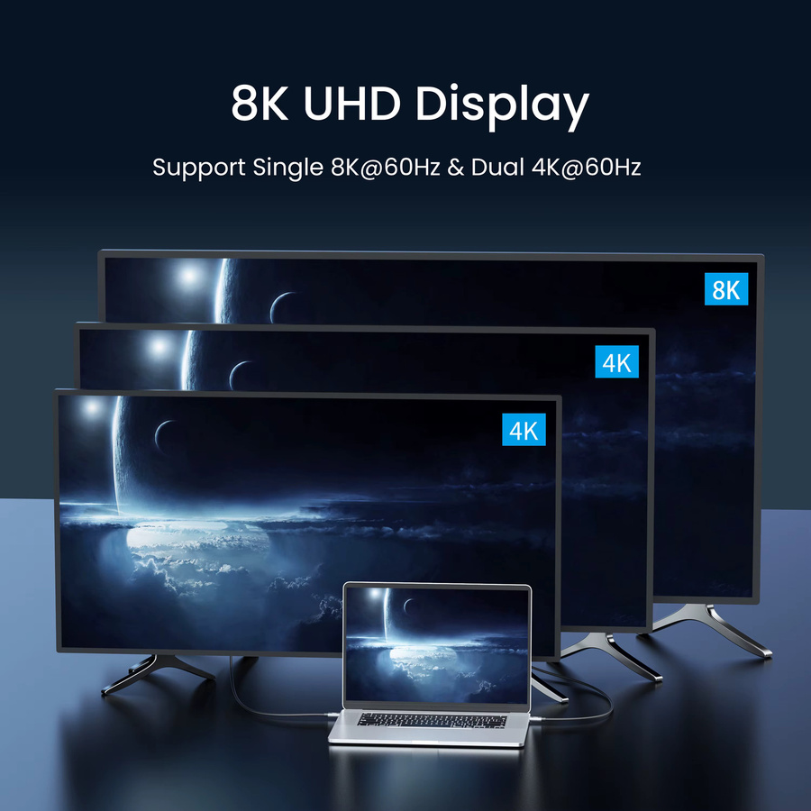 NIERBO USB-C-Kabel USB 4.0 in Grau mit 240 W, 40 Gbit/s und Thunderbolt 4 Kompatibilität für 8K Video und schnelles Laden - Bild 4