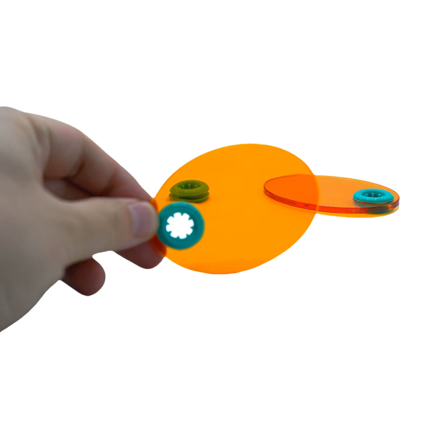 CHIHIRO CARE Augenschutzschild Orange für Zahnmedizin und Labor zur Lichtfilterung bei Aushärtungslampen - Bild 2