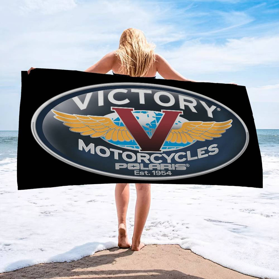 V-Victorys Motorräder Racing Mikrofaser Strandtuch, schnelltrocknend und saugfähig, Multicolor, B: 30 cm, H: 60 cm - Bild 3