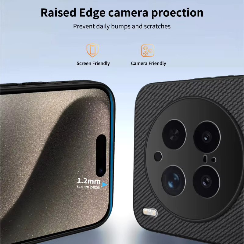 Magnetische Schutzhülle mit Carbon-Faser-Textur für Vivo V60 V50 V40 Lite Y400 X200 FE Ultra X300 Pro mit MagSafe Kompatibilität in Schwarz und Blau - Bild 4