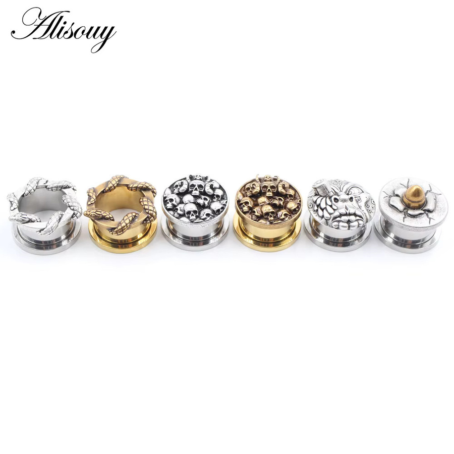 Alisouy Ohrring Piercing, Edelstahl, Silber, Unisex - Bild 2