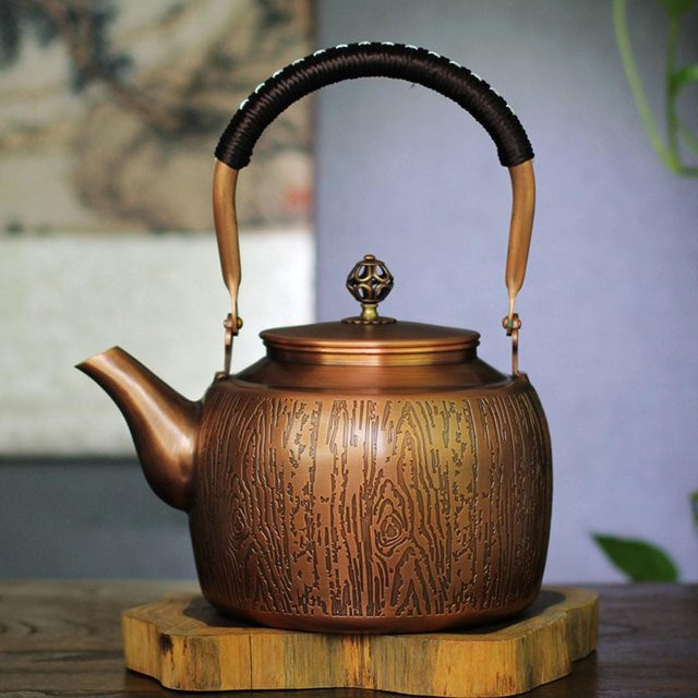 Teekessel aus Rotkupfer von Yiran Furniture, Farbe Rotbraun, 2,0 l - Bild 1