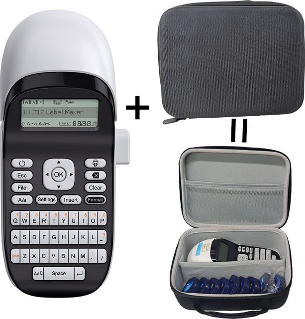 Phomemo LT12 Tragbarer Bluetooth Thermoprint Etikettendrucker in Weiß, kompatibel mit DYMO LT-100H Etiketten - Bild 1