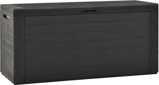 vidaXL Gartenbox aus Kunststoff in Anthrazit B/T/H: 116 x 44 x 55 cm - Bild 1