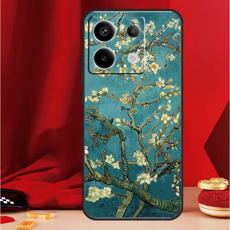 Handgefertigte Van Gogh Kunst Ölgemälde Schutzhülle für Xiaomi Redmi Note Serie in Multicolour - Bild 2