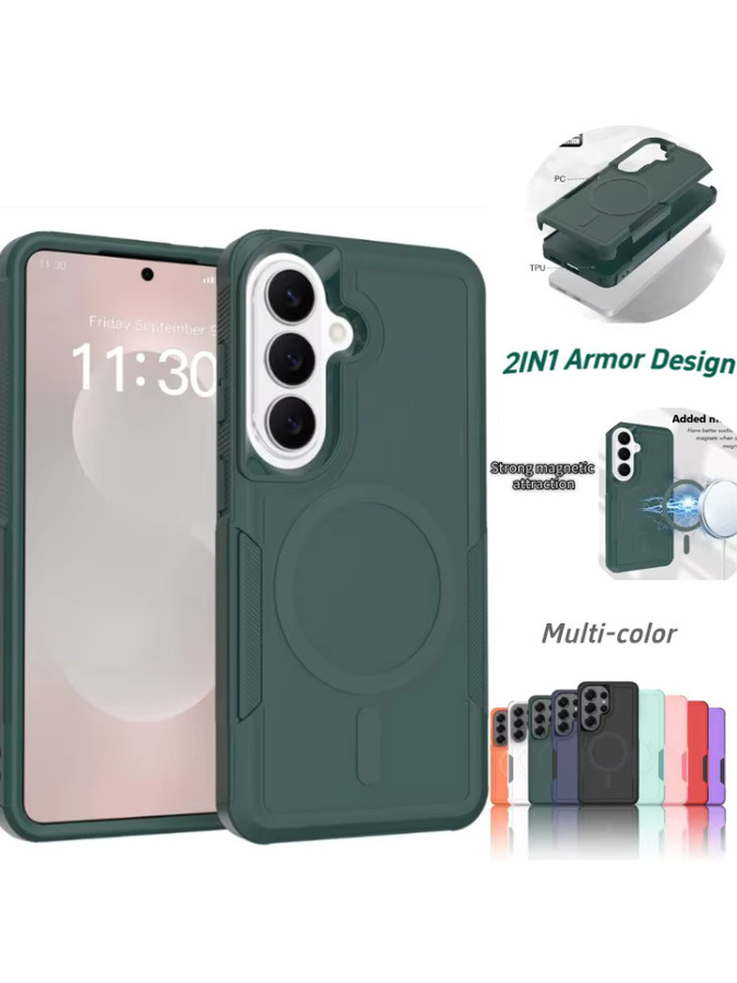 Magnetische Schutzhülle aus PC und TPU für Samsung Galaxy A57 A56 A37 A36 A27 A26 A17 A16 A07 A06 in Lila oder Grün - Bild 7