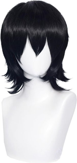 Valletta Japan Vollperücke Wolfsschnitt, Schwarz, Unisex, 37 cm - Bild 1