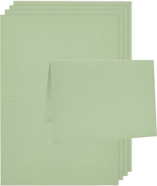 Rico Design Paper Poetry Luxury Karten A6 Lindgrün - Bild 1