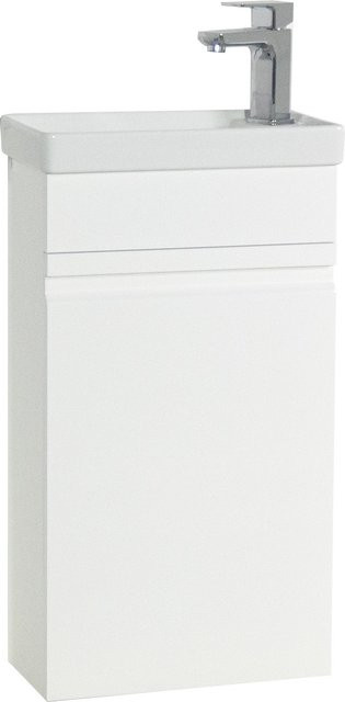 VCM Silora M 2-tlg Badmöbel Set für das Gäste WC, hängend, Weiß - Bild 1