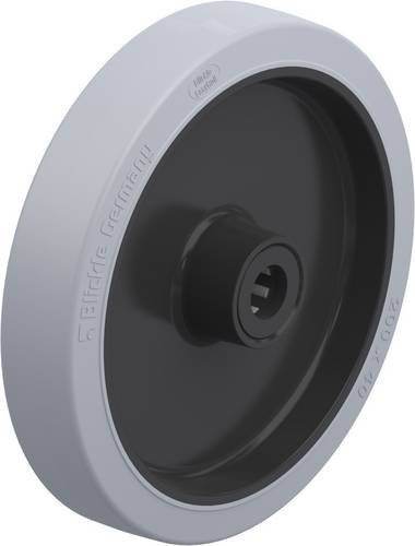 Blickle Kunststoff-Rad POEV 201/20R-SG in Grau und Schwarz mit einem Durchmesser von 200 mm und einer Tragfähigkeit von maximal 400 kg - Bild 1