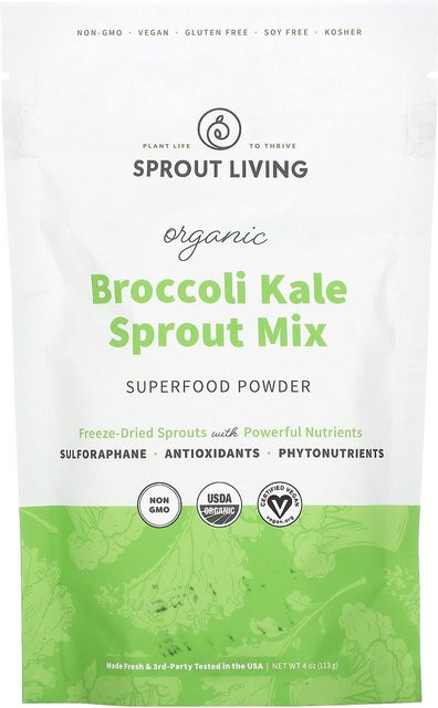 Sprout Living Bio-Brokkoli-Grünkohl-Sprossenmischung 113 g - Bild 1