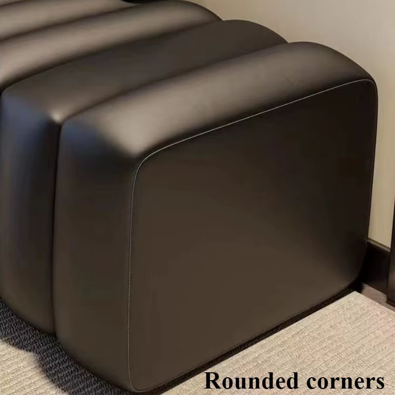Moderner Ottomane von oeny in Schwarz als bequemer Sofahocker für dein Wohnzimmer oder die Eingangshalle - Bild 3