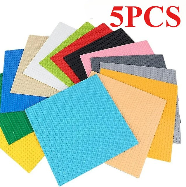 Haifeng Grundplatten Klassische Blöcke, 5-teiliges Set, Kunststoff, Weiß, Bunt / Mehrfarbig - Bild 1