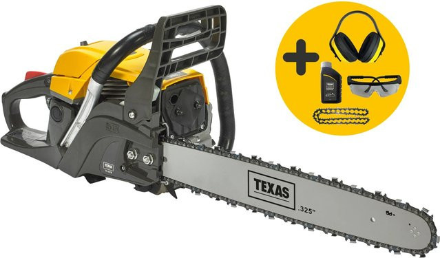 Texas Benzin Kettensäge-Set TS4518 aus Metall - Bild 1