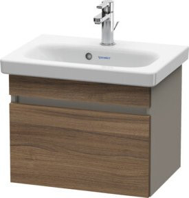 Duravit Waschtischunterschrank DuraStyle in Nussbaum natur matt mit einem Auszug, B: 50 cm, T: 36,8 cm, H: 39,8 cm - Bild 1