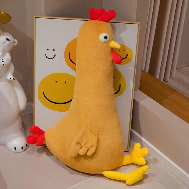 Kidsly Huhn-Plüschtier, süßes Küken, braun, 60cm - Bild 1