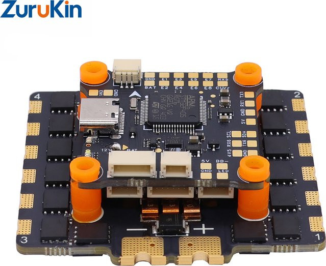 HAKRC 5139 F4551 Stack 4-in-1 ESC Flight Controller Schwarz, 90A/110A, programmierbar, 2S-8S Lipo, Dshot Unterstützung für FPV Racing Drone - Bild 1