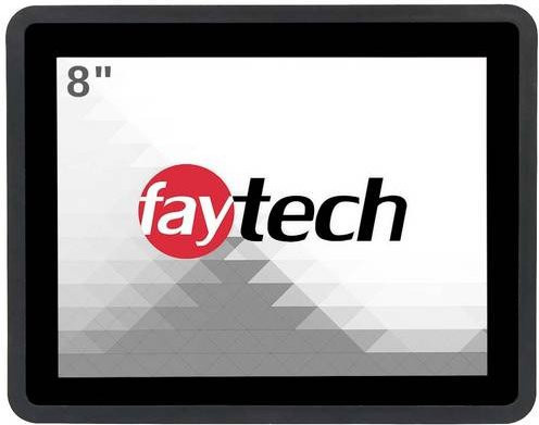 Faytech Touchscreen-Monitor 8 Zoll in Schwarz mit 1024 x 768 Pixeln und 4:3 Format - Bild 1