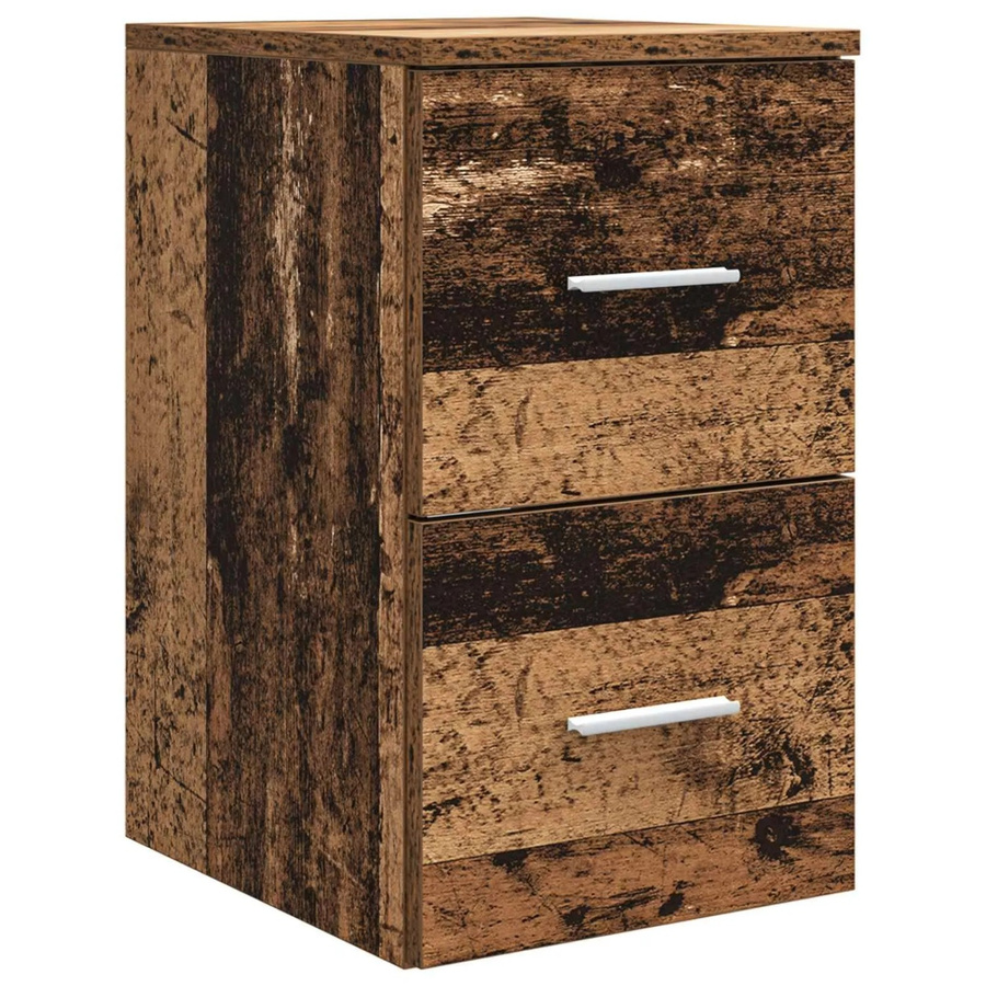 vidaXL Badezimmerschrank in Altholz-Optik, Braun, B/T/H: 30 x 35 x 50 cm - Bild 2