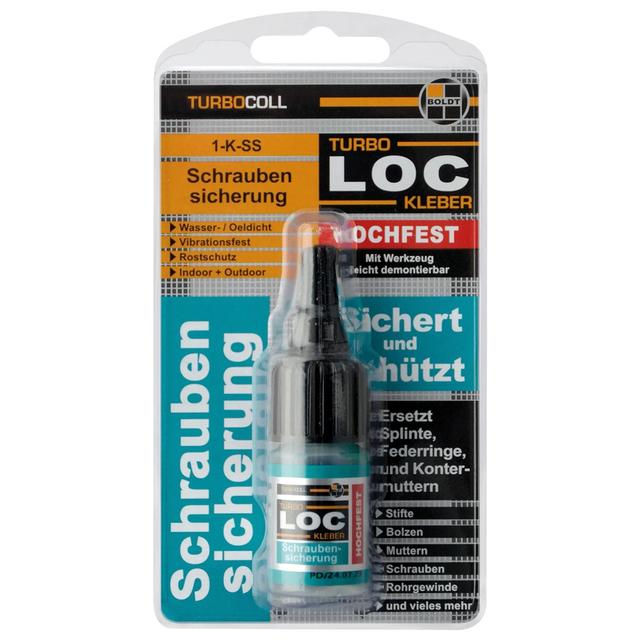 Boldt Turbocoll TurboLoc Hochfeste Schraubensicherung aus Cyanacrylat, 5 g - Bild 2