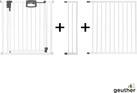 Geuther Tür- und Treppenschutzgitter Easylock Plus zum Klemmen aus Metall in Anthrazit oder Weiß, Breite: 168,5 - 176,5 cm - Bild 1