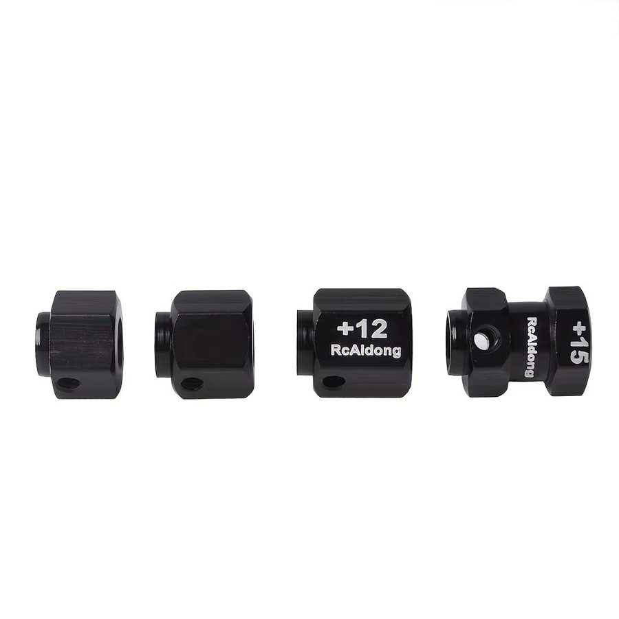RcAidong Rad-Sechskant-Verlängerungsadapter, Metall, 1:10, 4-teiliges Set - Bild 3