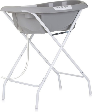 Chipolino Babybadewanne Noemi mit Ständer, klappbar, grau