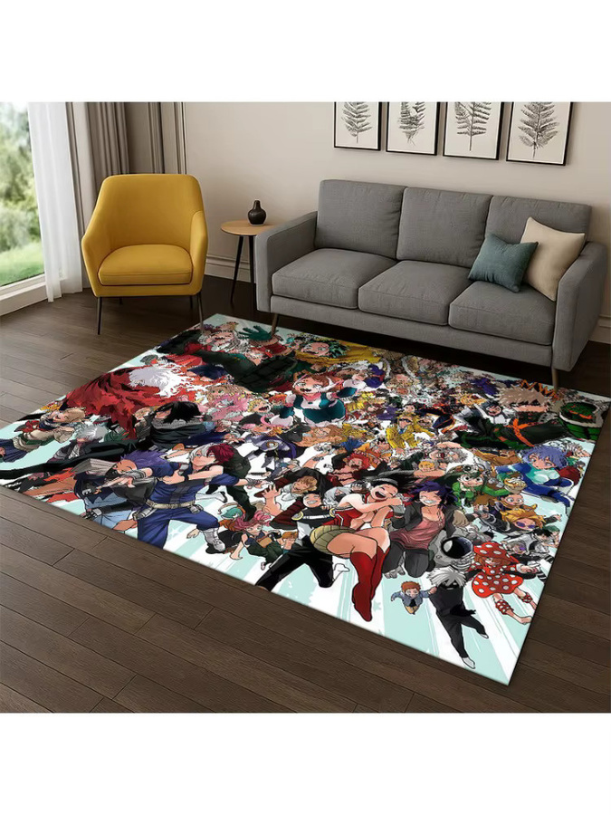 Faviora My Hero Academia Deku Bakugou Anime-Teppich, rutschfest, mehrfarbig, rechteckig - Bild 2