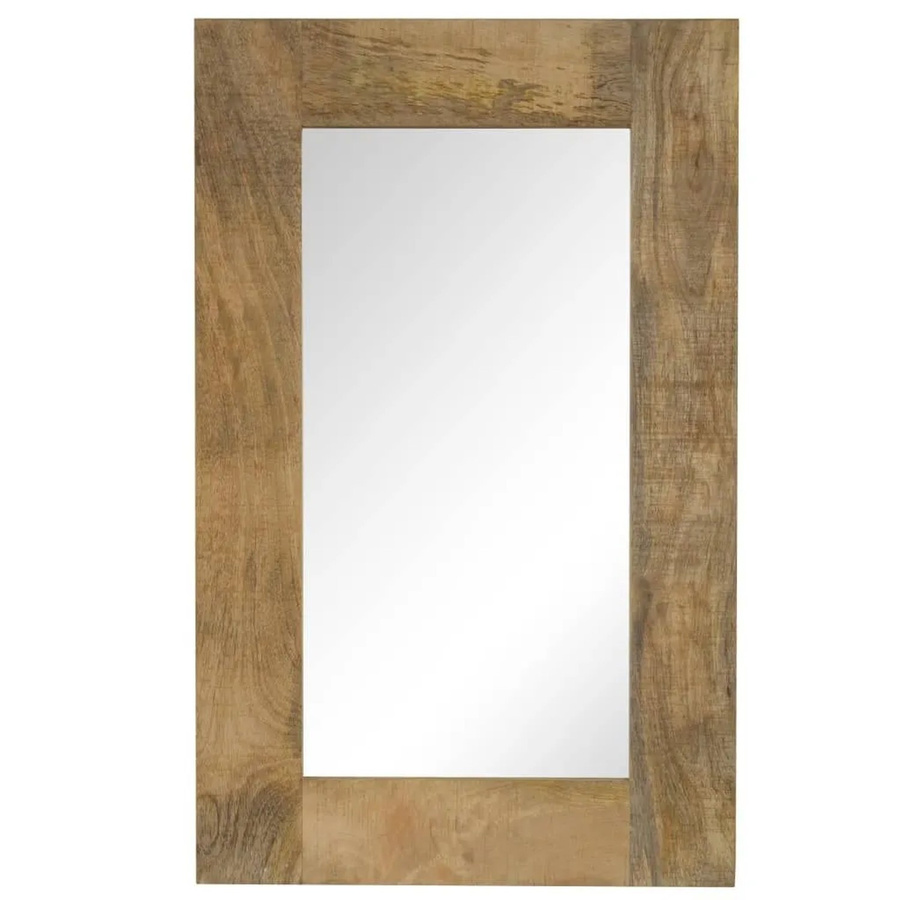 vidaXL Spiegel aus massivem Mangoholz in Braun im Retro-Design, B: 50 cm, H: 80 cm - Bild 2