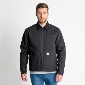 STIER Heavy Work Jacket gepolstert aus BCI-Baumwolle Schwarz Größe L - Bild 1