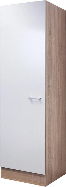 Flex-Well Seitenschrank Samoa Küchenschrank und Vorratsschrank in Weiß und Sonoma Eiche, B/H/T: 50 x 200 x 57 cm - Bild 1