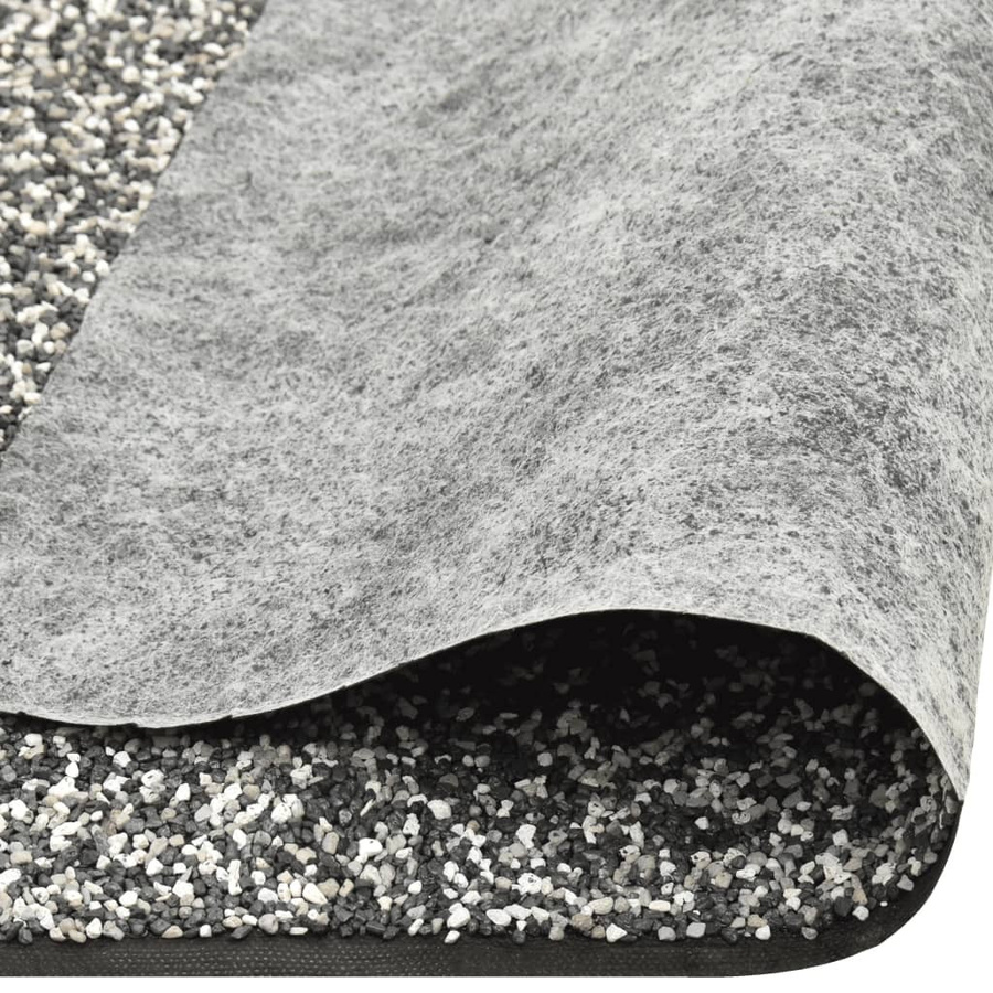 Vidaxl Teichvlies mit Kieselsteinen aus PP-Vliesstoff, Grau, Breite: 150 cm, Tiefe: 40 cm - Bild 2