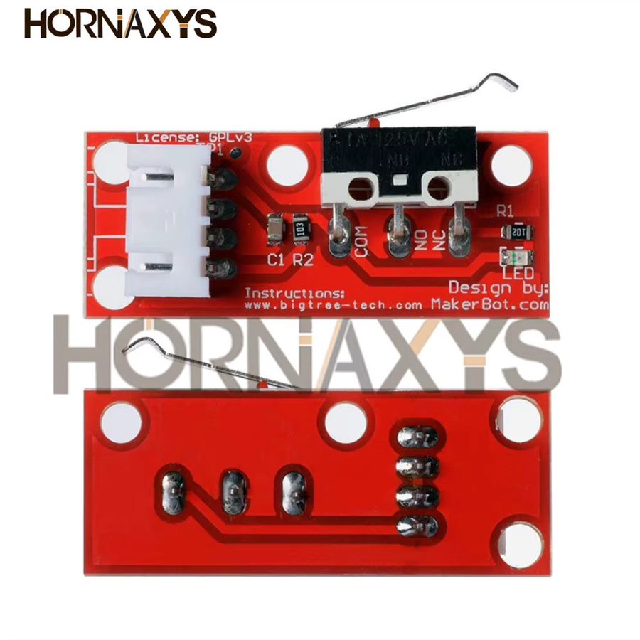5 Stück HORNAXYS Mechanische Endstopp Sensoren als Schaltkippschalter für CNC und 3D-Drucker in Rot - Bild 3
