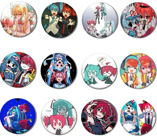 Bilibili Brosche, T-Tetos und M-Mikus, Kinder - Bild 1