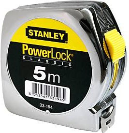 Stanley Bandmaß PowerLock in Gelb, Länge: 5 m, Breite: 1,9 cm - Bild 3