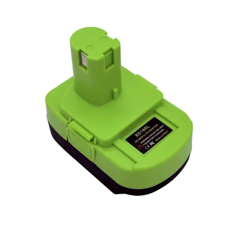 Bosch Batterie Adapter Konverter für Ryobi 18V Akkus, Farbe: Grün - Bild 2