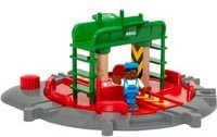 BRIO World Lok-Drehscheibe mit Kontrollbrücke Eisenbahn Holz ab 3 Jahren - Bild 1