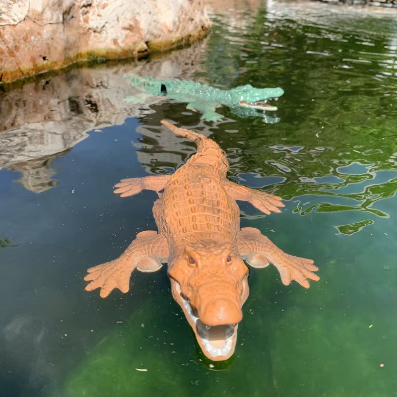 CONUSEA Rc Krokodil, Fernbedienung Boot, Elektrische Simulation, Grün - Bild 3