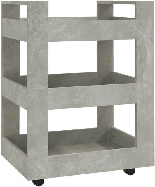 vidaXL Küchenwagen in Betongrau mit MDF-Holzwerkstoff, B/T/H: 60 x 45 x 80 cm - Bild 1