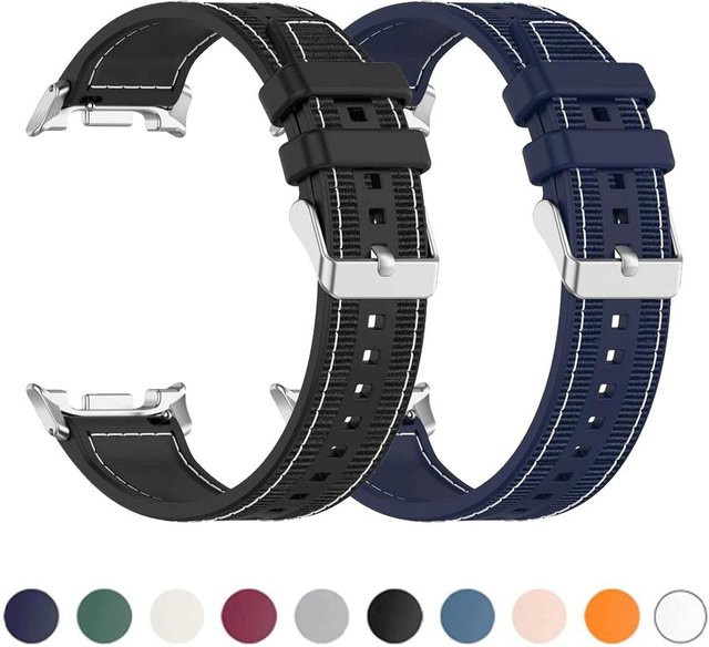 Samsung Uhrenarmband Silikon-Nylon, Schwarz, Unisex - Bild 1