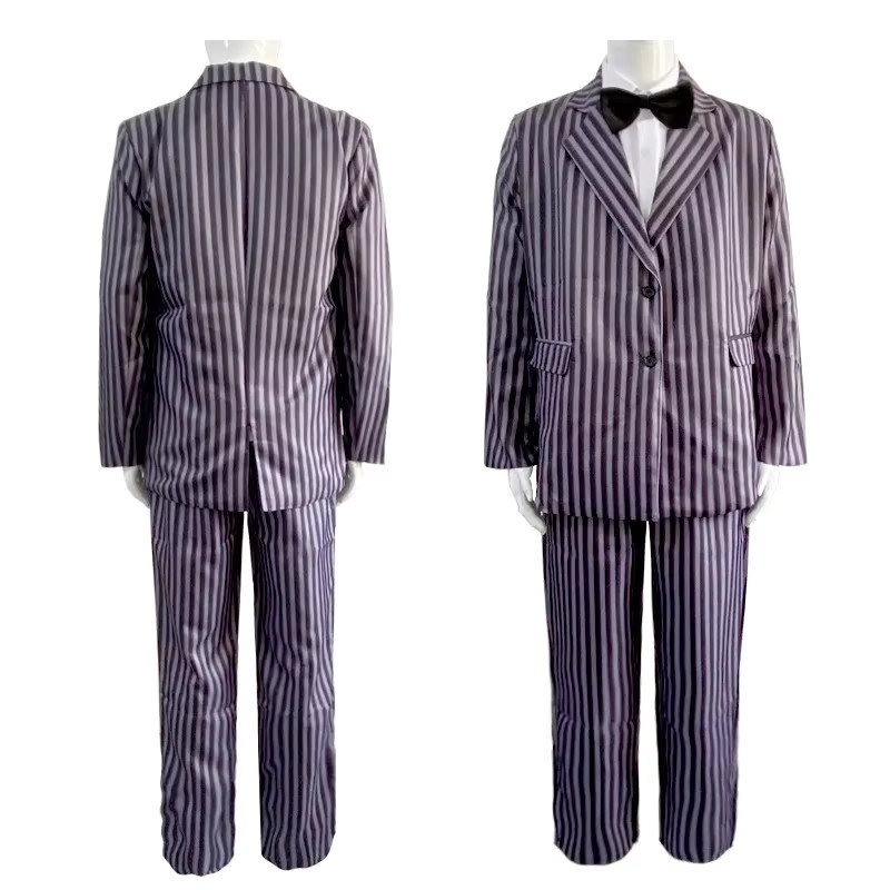 ZOBOTT Die Addams Family Gomez Addams Cosplay Kostüm, Schwarz - Bild 2