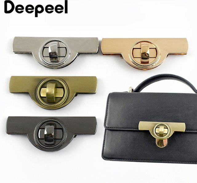 Deepeel Metall Twist-Verschluss Gold für Handtaschen und DIY-Projekte - Bild 1