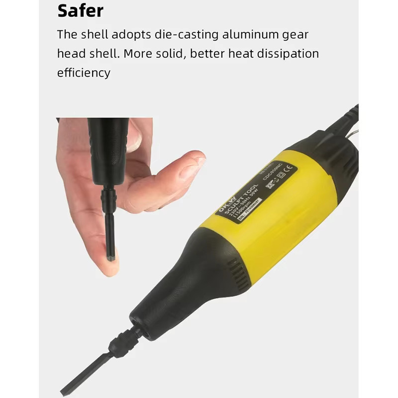 Elektrischer Gravurstift 50W 220V DIY Cutter und Schnitzwerkzeug Set für Holzbearbeitung und Schnitzarbeiten - Bild 3