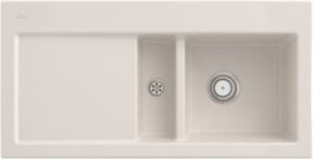 Villeroy & Boch Spüle Subway 60 Aufbauspüle aus Keramik in Beige mit CeramicPlus Beschichtung - Bild 1