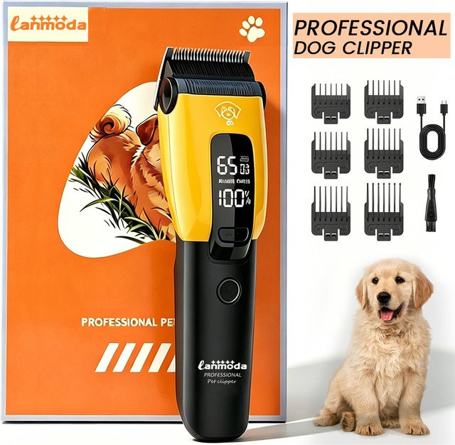 LANMODA Elektrischer Tierhaarschneider für Hunde und Katzen mit Typ-C-Ladefunktion - Bild 1
