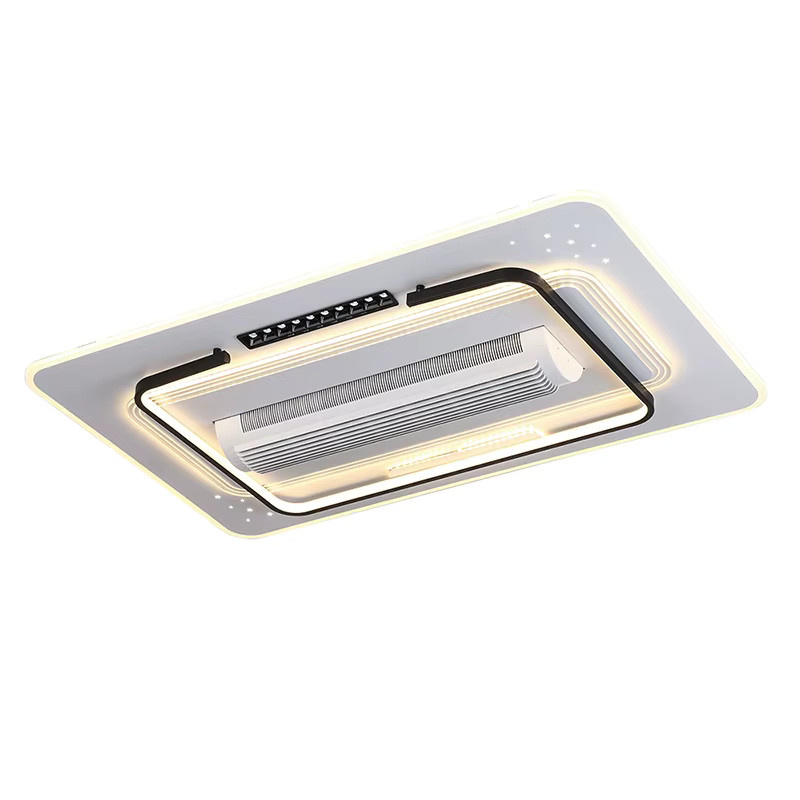 TAONUANSHU LED Deckenventilator mit Fernbedienung, bladlose Deckenlampe in Weiß für Wohnzimmer und Schlafzimmer - Bild 2