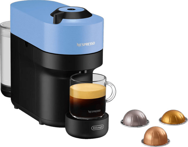 De'Longhi Nespresso Vertuo Pop ENV90.A Kapselkaffeemaschine in Blau mit Bluetooth und WiFi - Bild 1