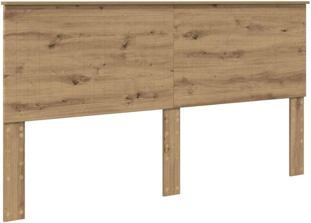 vidaXL Kopfteil aus Holzwerkstoff in Artisan-Eiche, Farbe Braun, Breite: 180 cm - Bild 1