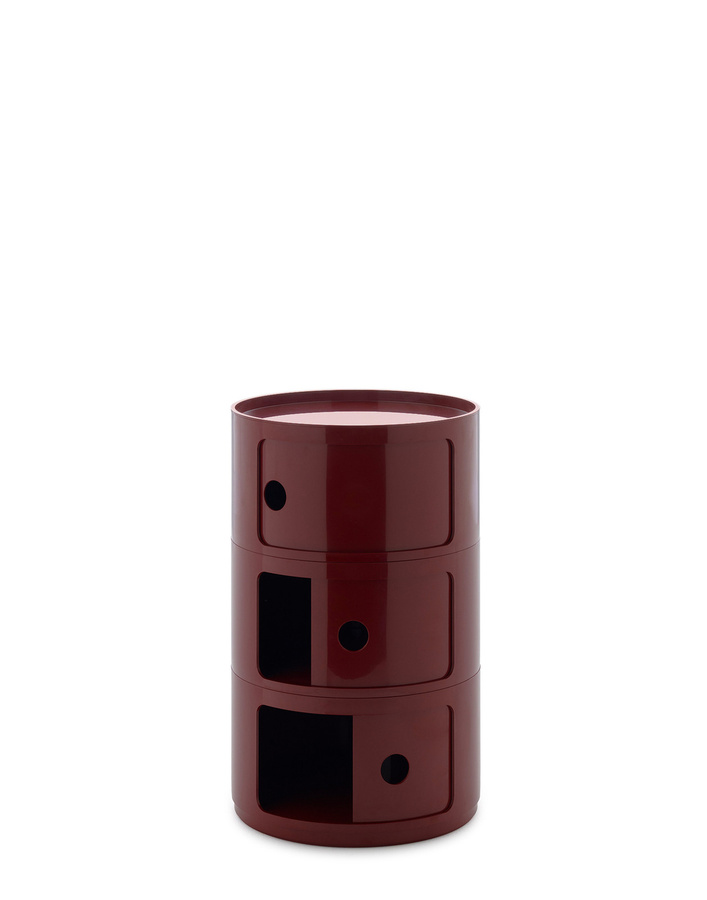 Kartell New Componibili Big 3 Elemente Regal aus Kunststoff in Rot glänzend - Bild 2
